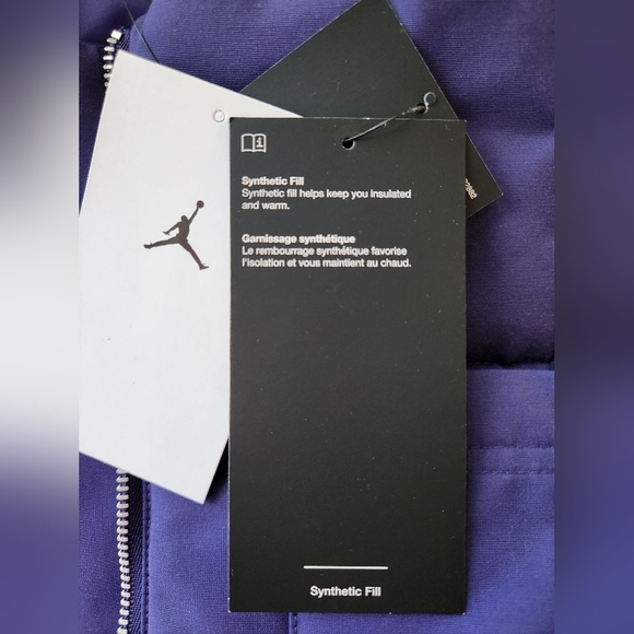 Nike Jordan Women's Insulated Loose Fit Purple Quilted Vest Size Large - Picture 9 of 10